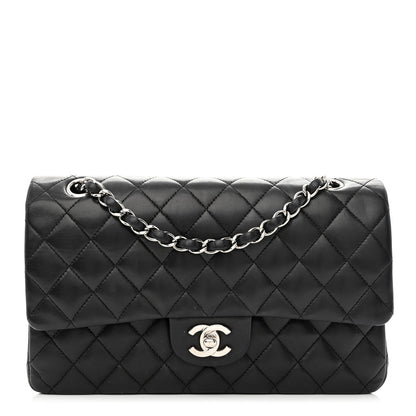 Chanel Lambskin Quilted Medium Double Flap Black 1 of 13