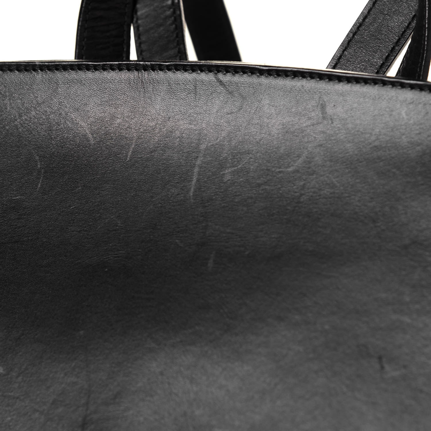Mansur Gavriel Vegetable Tanned Calfskin Backpack Black Flamma 13 of 14