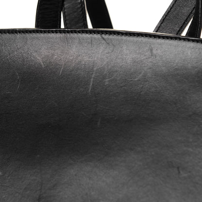 Mansur Gavriel Vegetable Tanned Calfskin Backpack Black Flamma 13 of 14