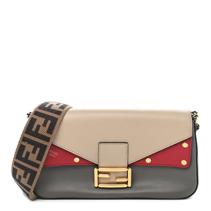Fendi Vitello Grace FF 1974 Baguette Argilla Nuvola Fragola 1 of 9