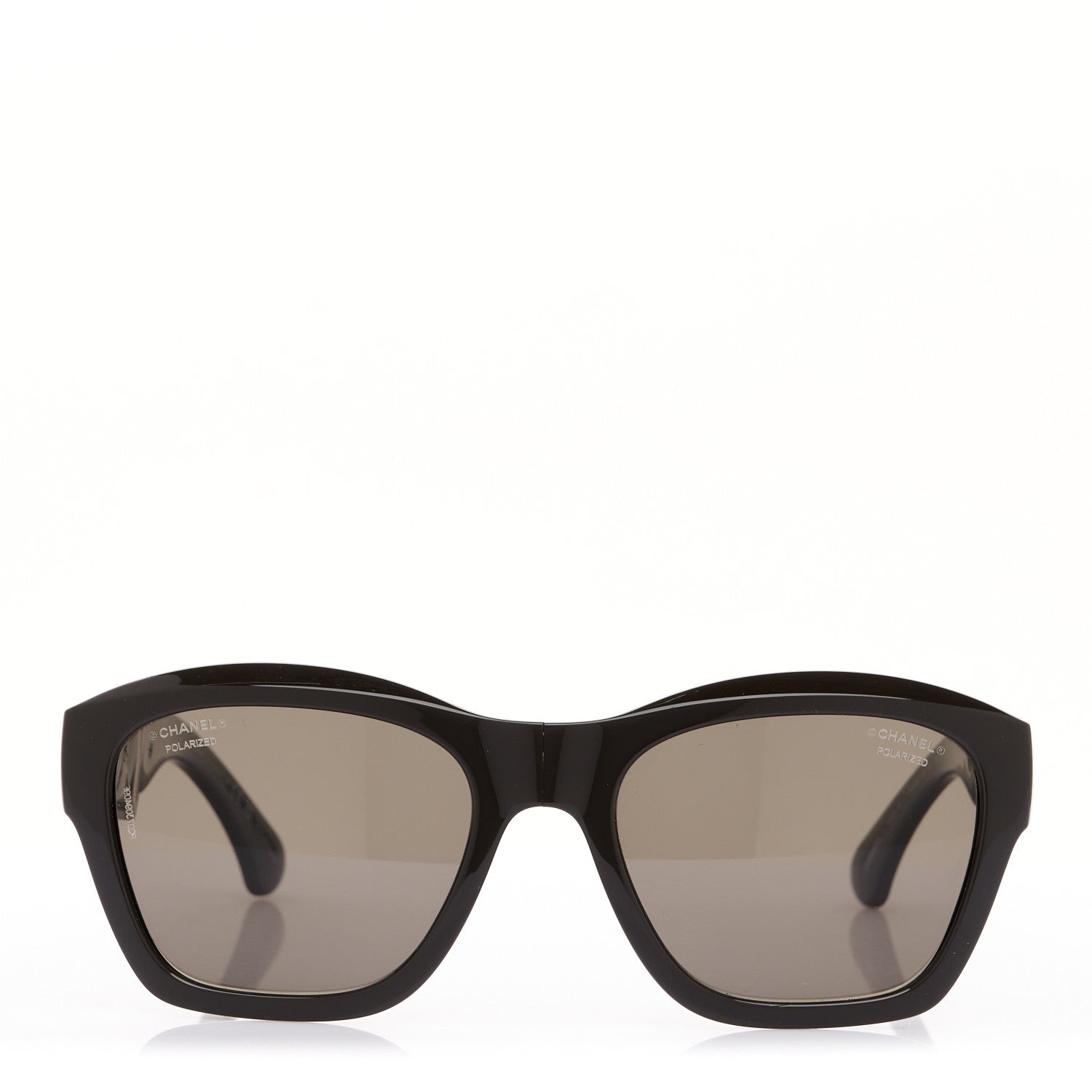 Chanel Acetate Metal Square Folding Sunglasses 6055-B Brown 3 of 14