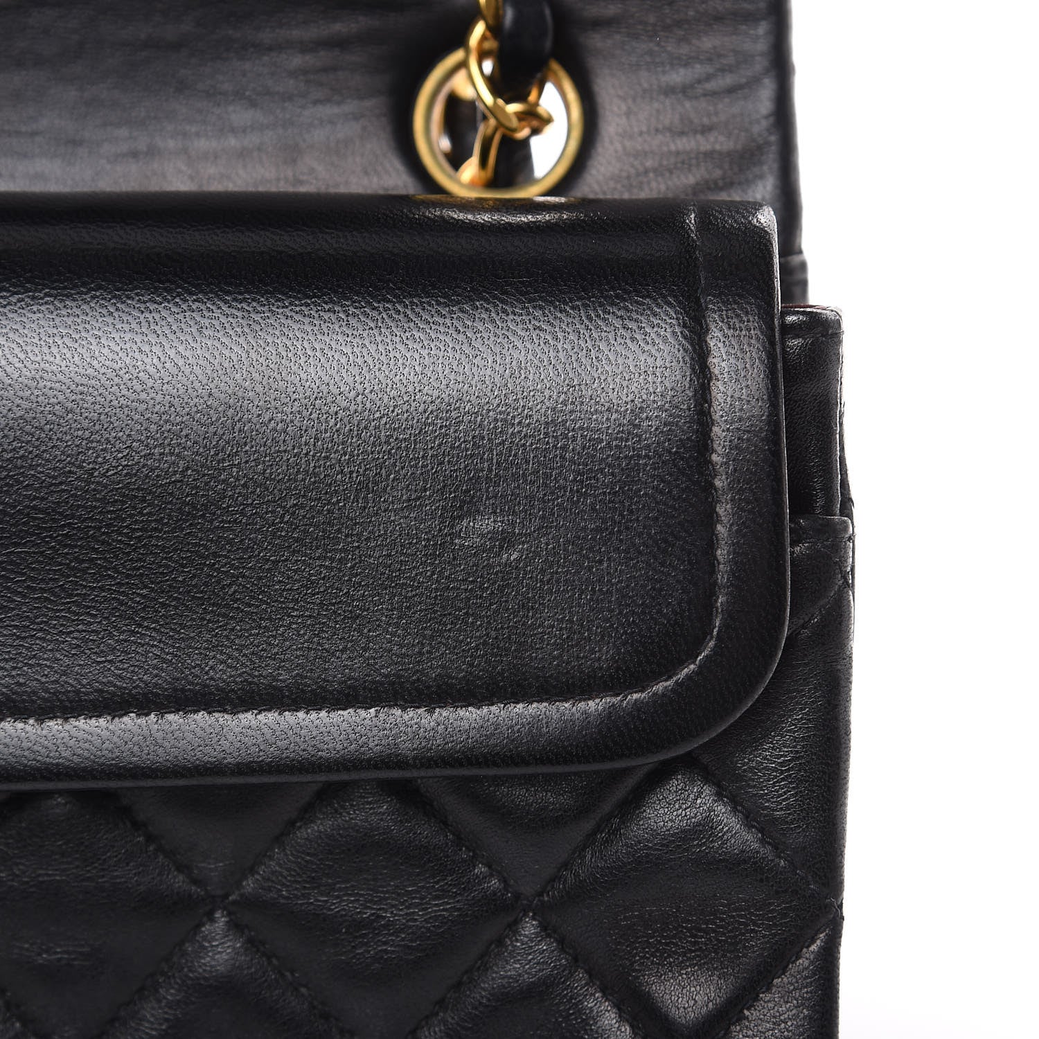 Chanel Lambskin Quilted Small Double Flap Black 12 of 15