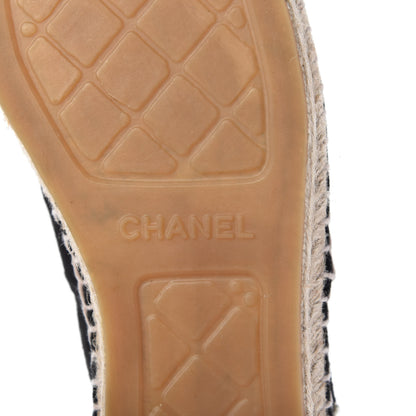 Chanel Suede Pearl CC Espadrilles 39 Black 9 of 11