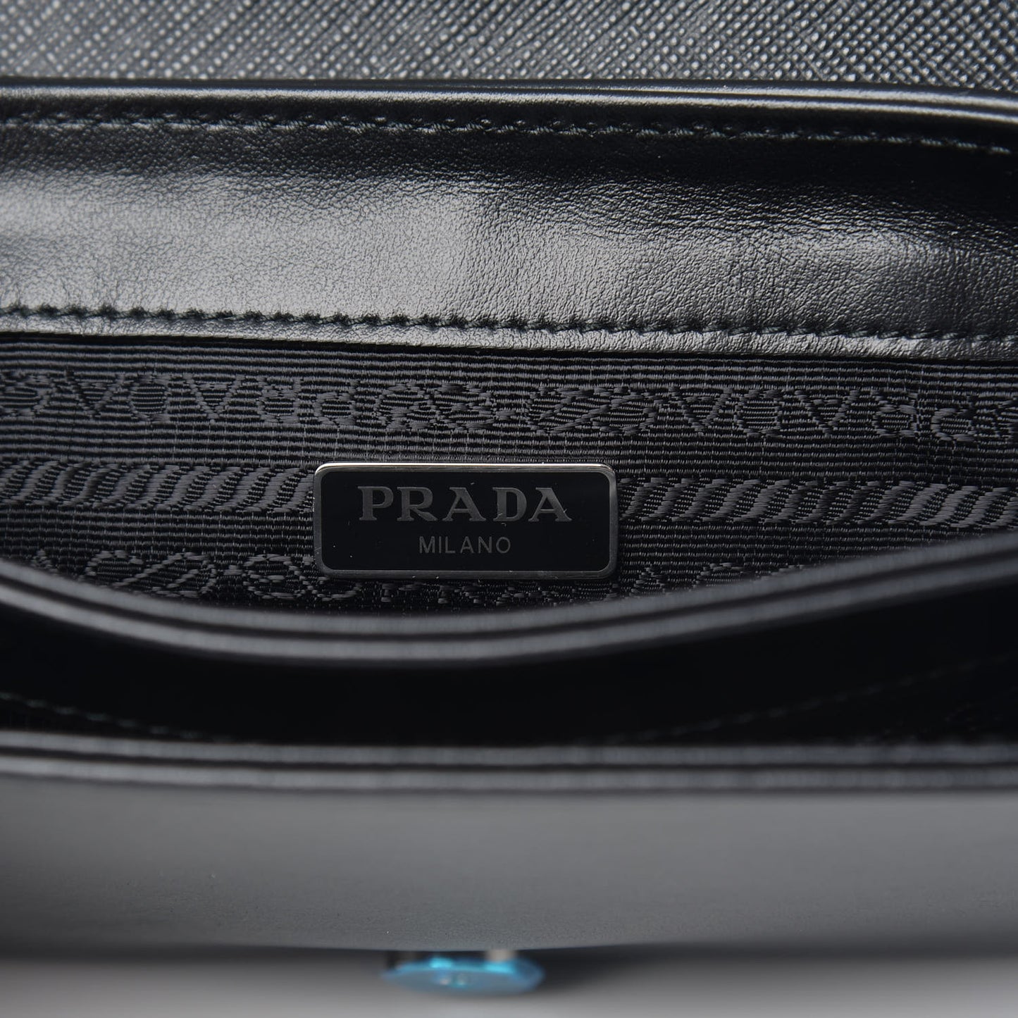 Saffiano Flap Bag Black