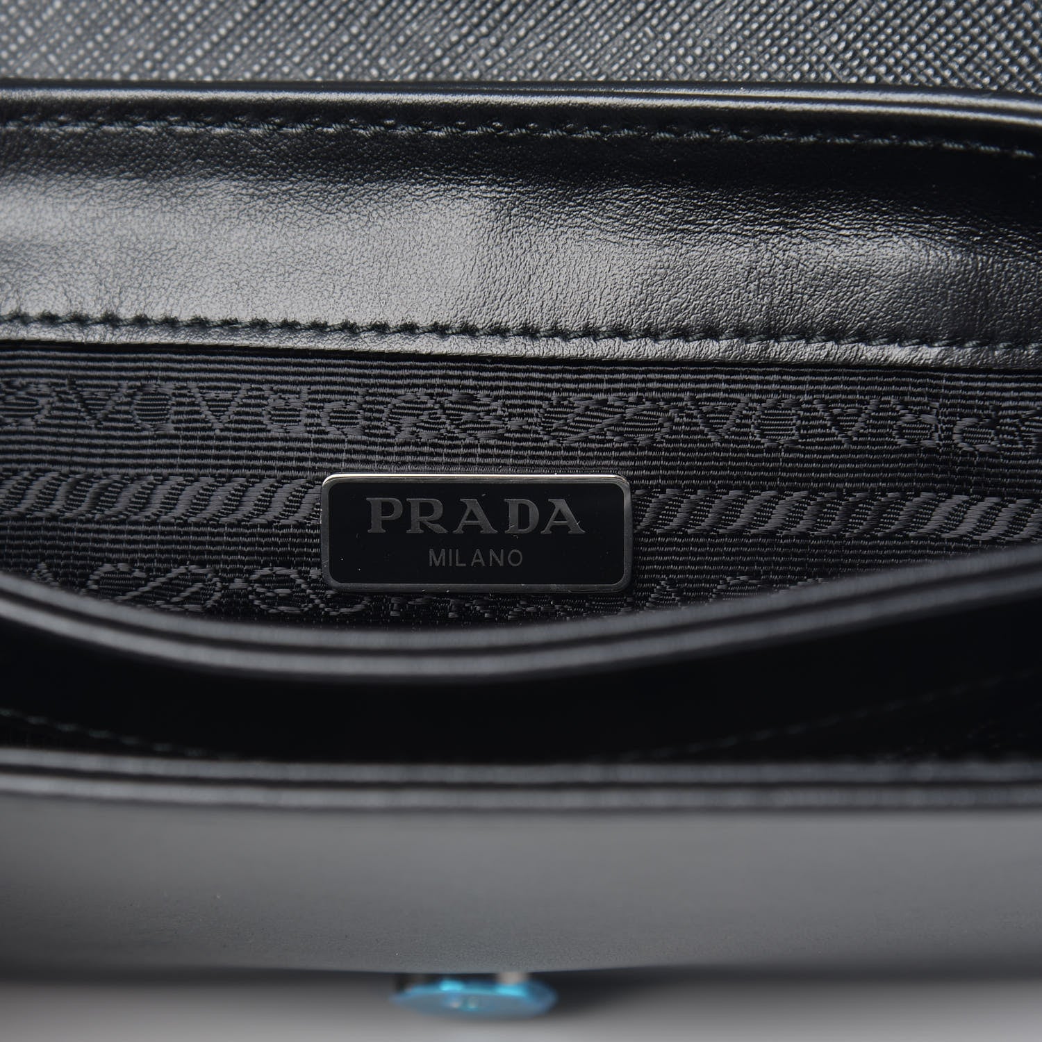 Prada Saffiano Flap Bag Black 6 of 8