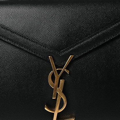 Saint Laurent Grain de Poudre Mini Classic Monogram Cassandra Top Handle Black 9 of 11