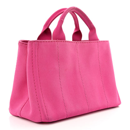 Prada Canapa Small Logo Tote Fuxia 3 of 13