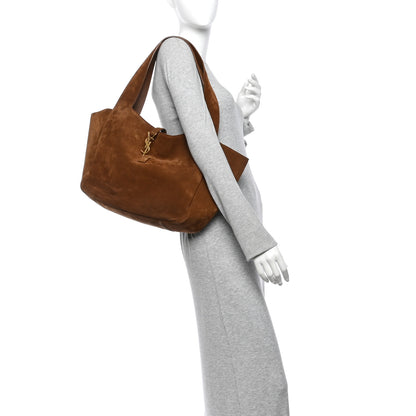 Saint Laurent Suede Le 5 A 7 Bea Tote Caramel Cognac 2 of 10