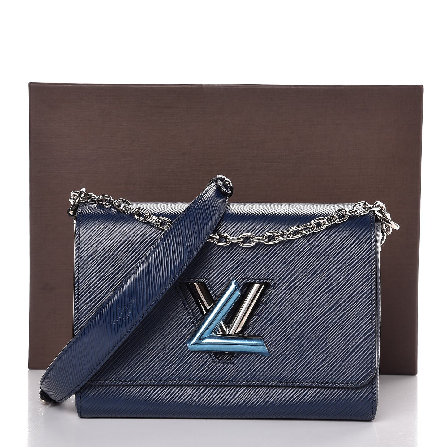 Epi Twist Shoulder Bag MM Indigo