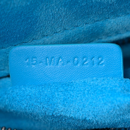 Christian Dior Lambskin Cannage Small Lady Dior Bright Blue 7 of 11