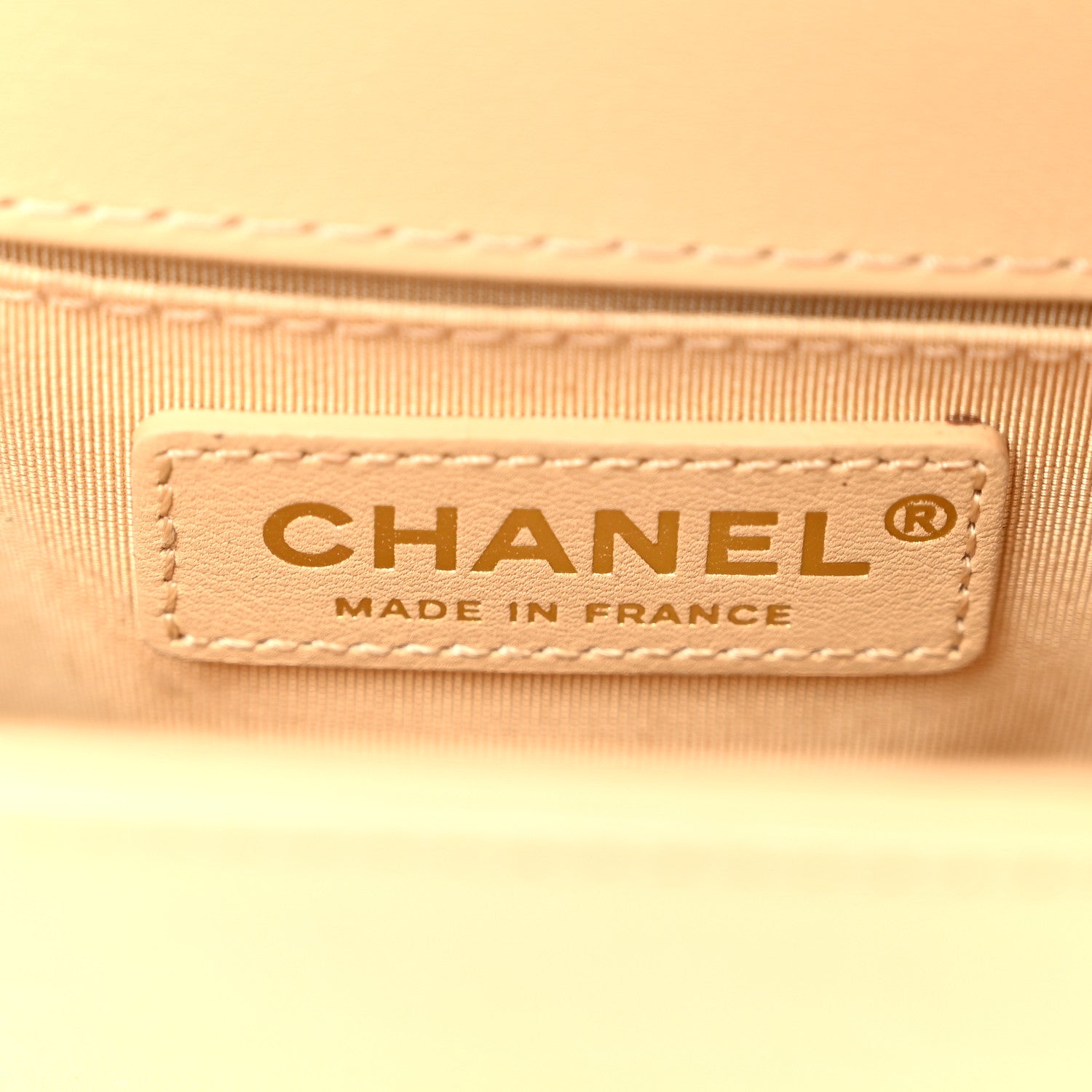 Chanel Calfskin Quilted Small Boy Handle Flap Beige 6 of 15