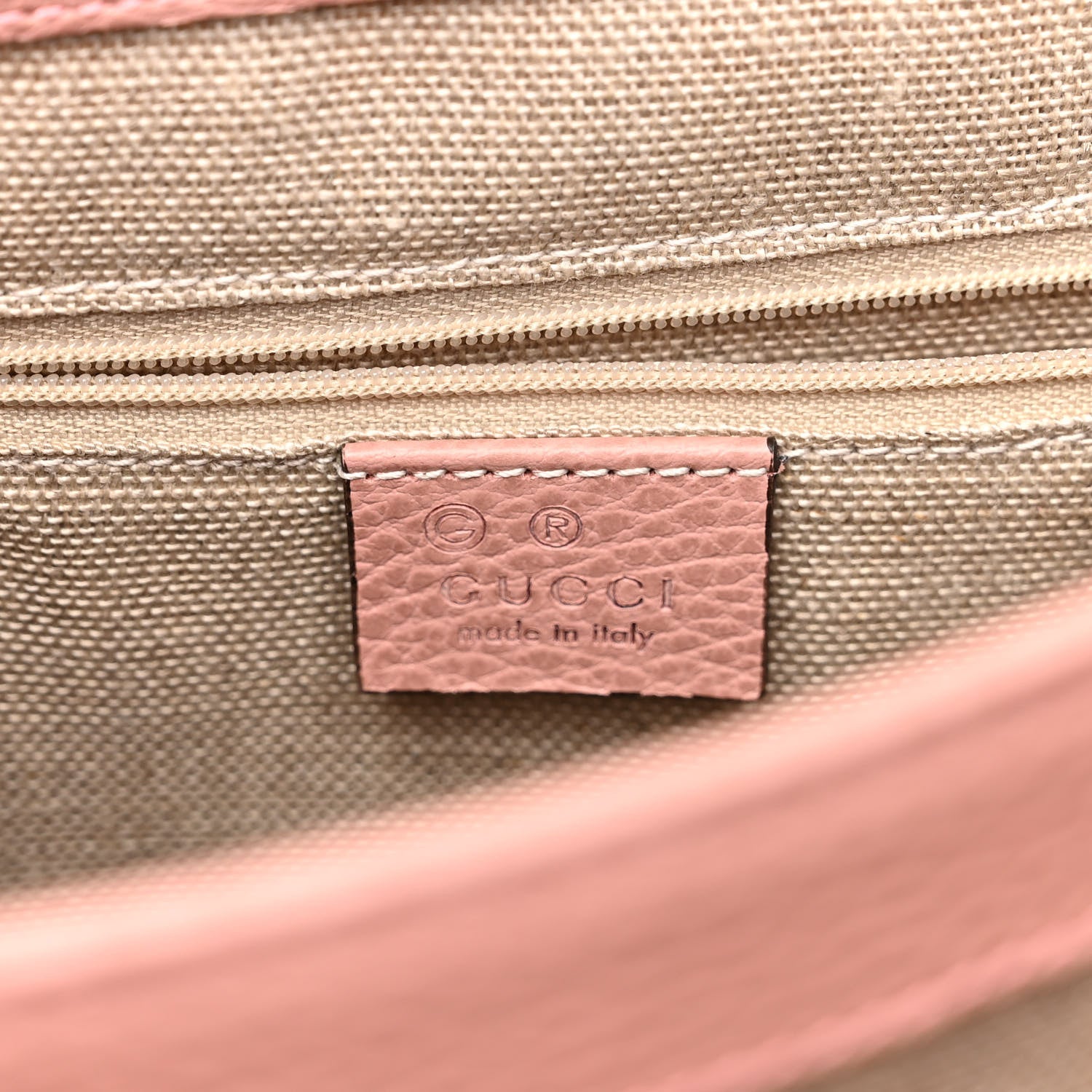 Gucci Dollar Calfskin Medium Interlocking G Top Handle Shoulder Bag Soft Pink 6 of 10