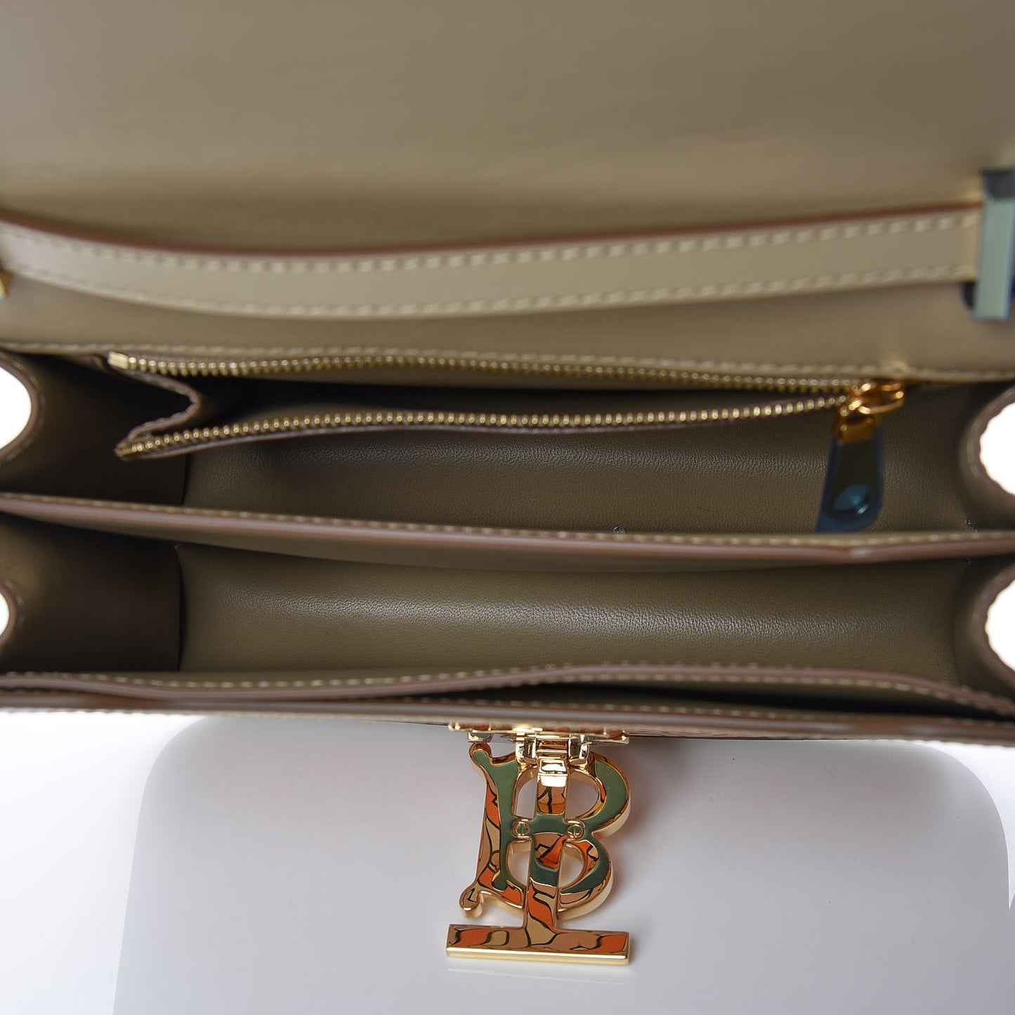 Calfskin Monogram Small TB Bag Bright Orange