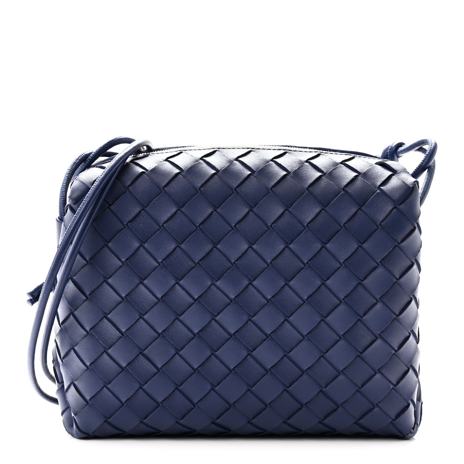 Bottega Veneta Nappa Intrecciato Small Loop Camera Bag Deep Pacific 1 of 9