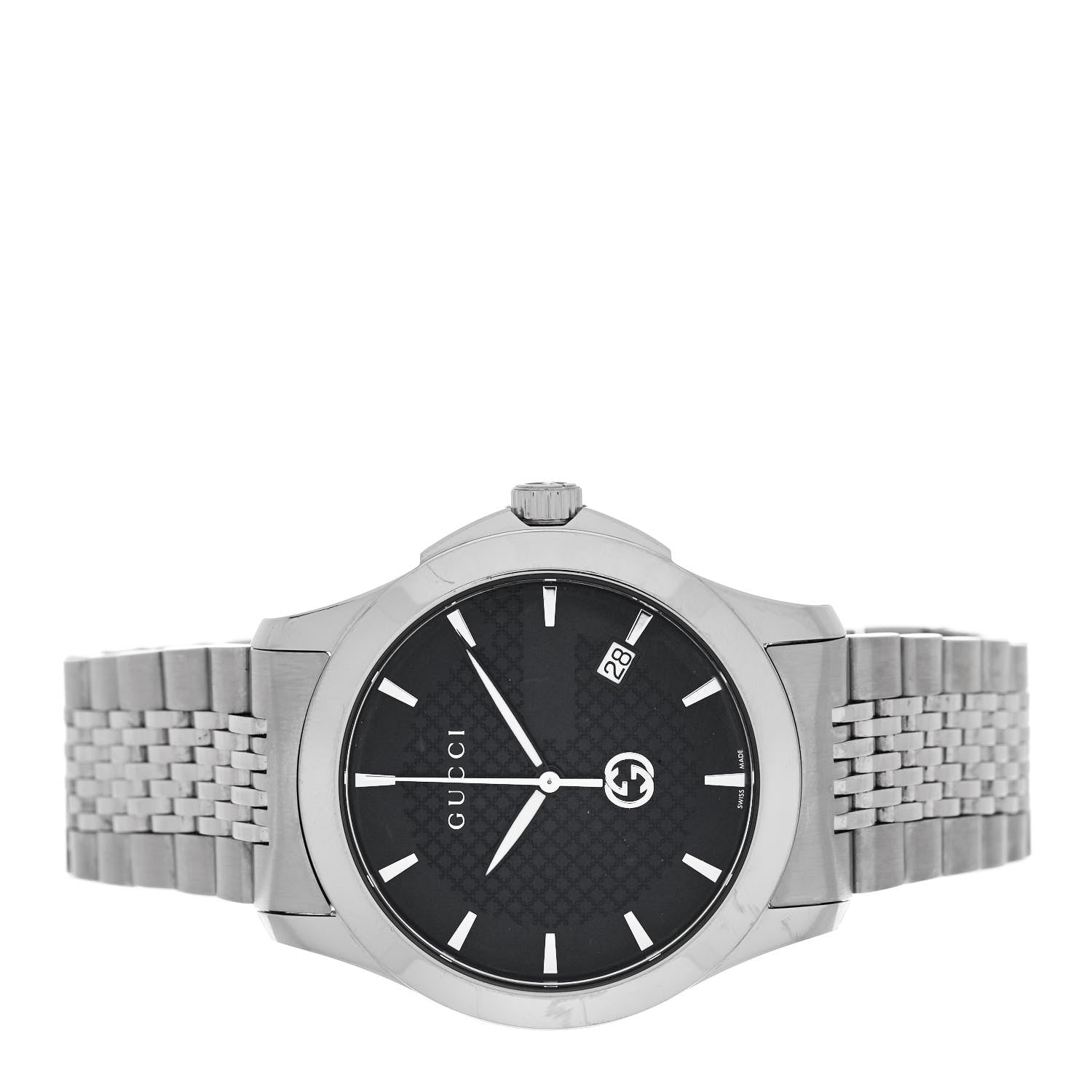 Gucci Stainless Steel 38mm G-Timeless Quartz Watch Black 2 of 5