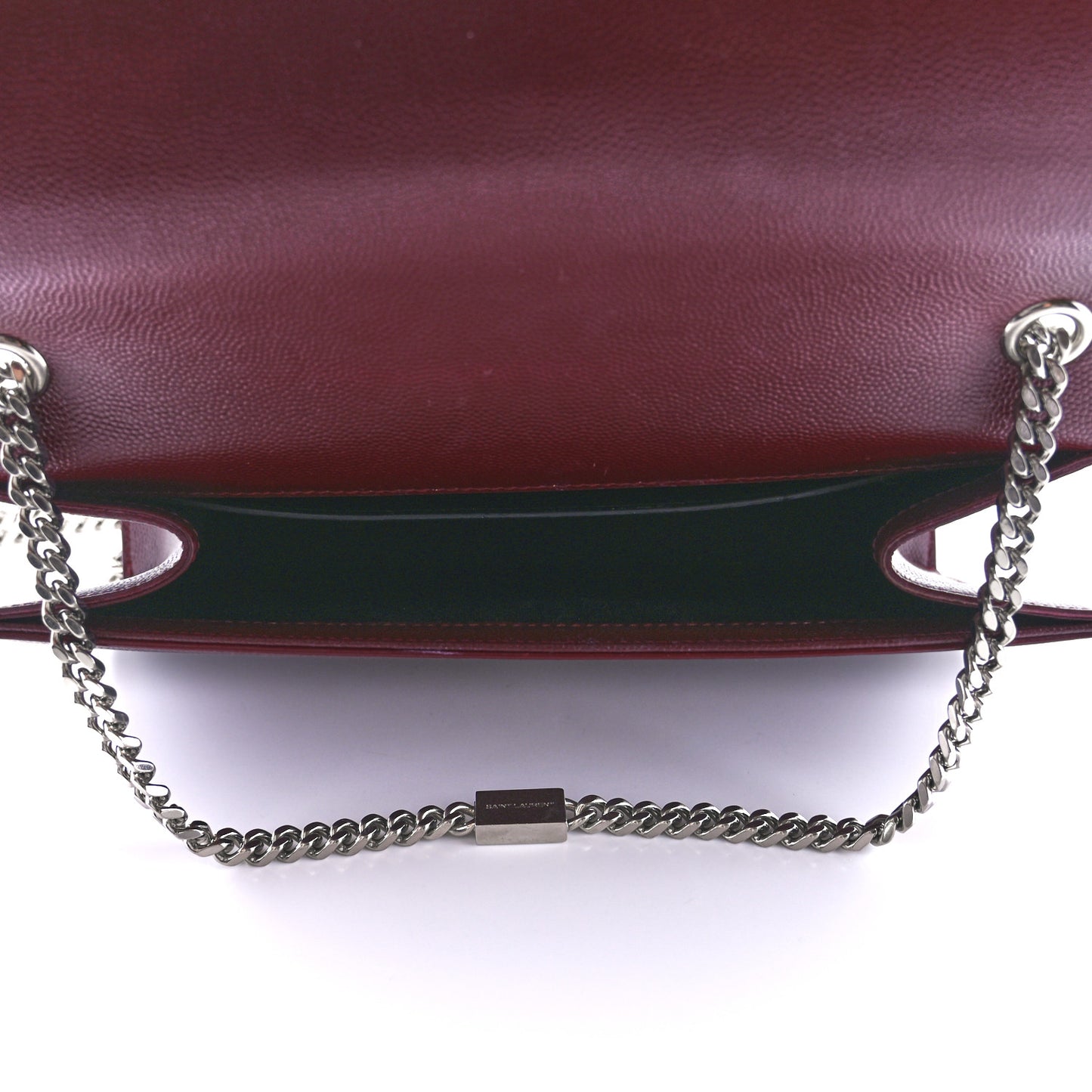 Grain De Poudre Medium Monogram Kate Satchel Dark Red