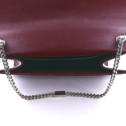 Saint Laurent Grain De Poudre Medium Monogram Kate Satchel Dark Red 5 of 12