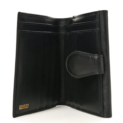 Gucci Calfskin Web Compact Wallet Black 6 of 16