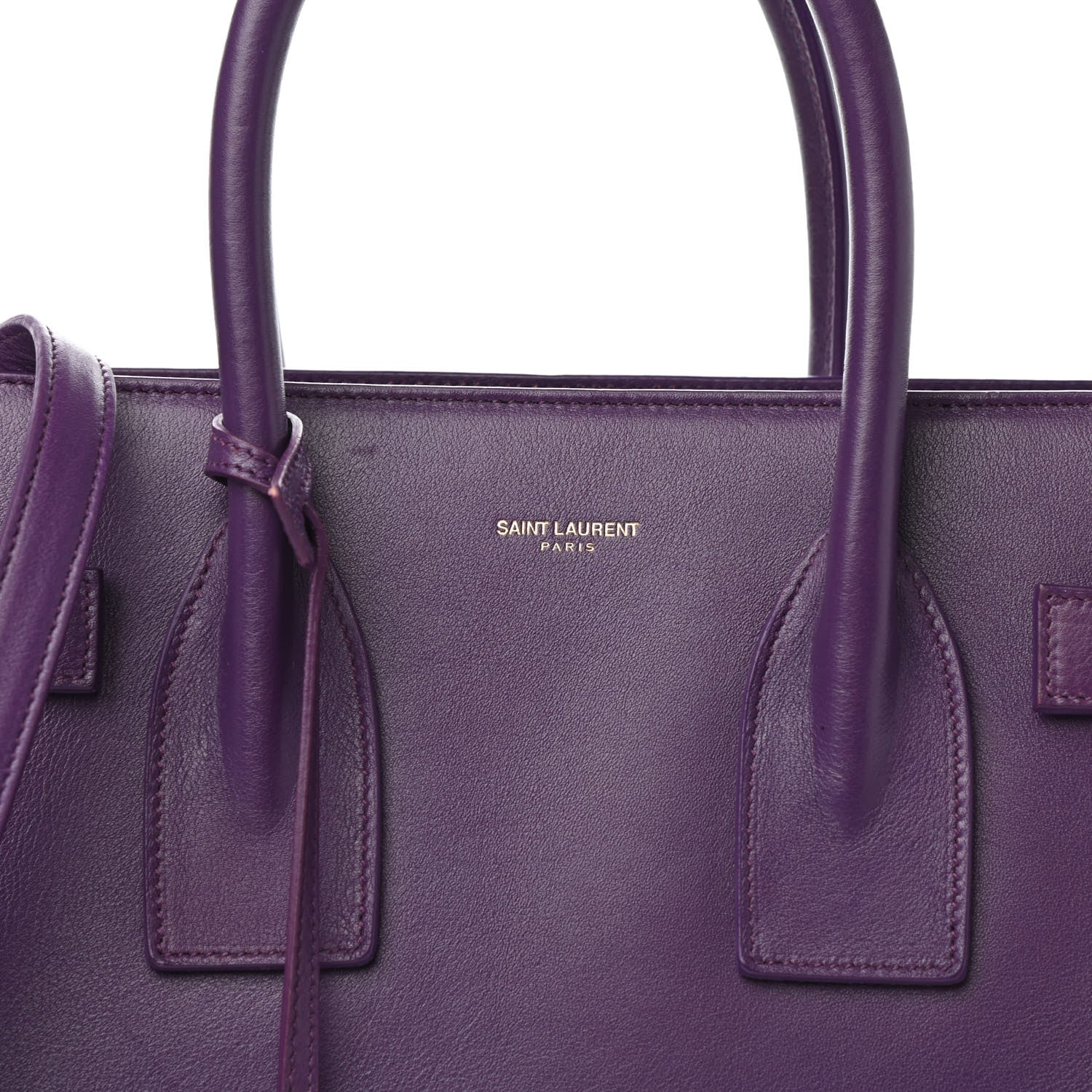 Saint Laurent Calfskin Small Sac De Jour Purple 9 of 9