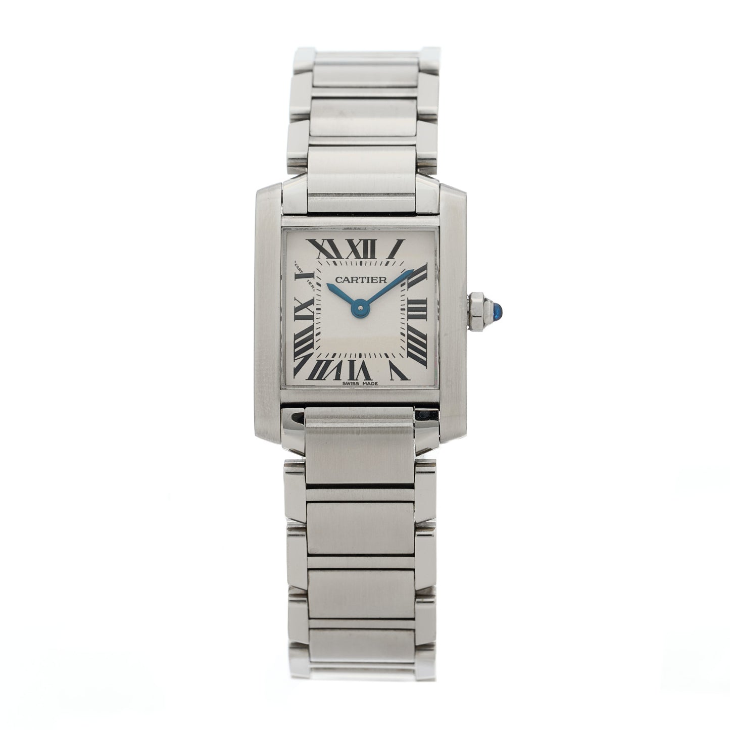 Stainless Steel 20mm Tank Francaise Quartz Watch