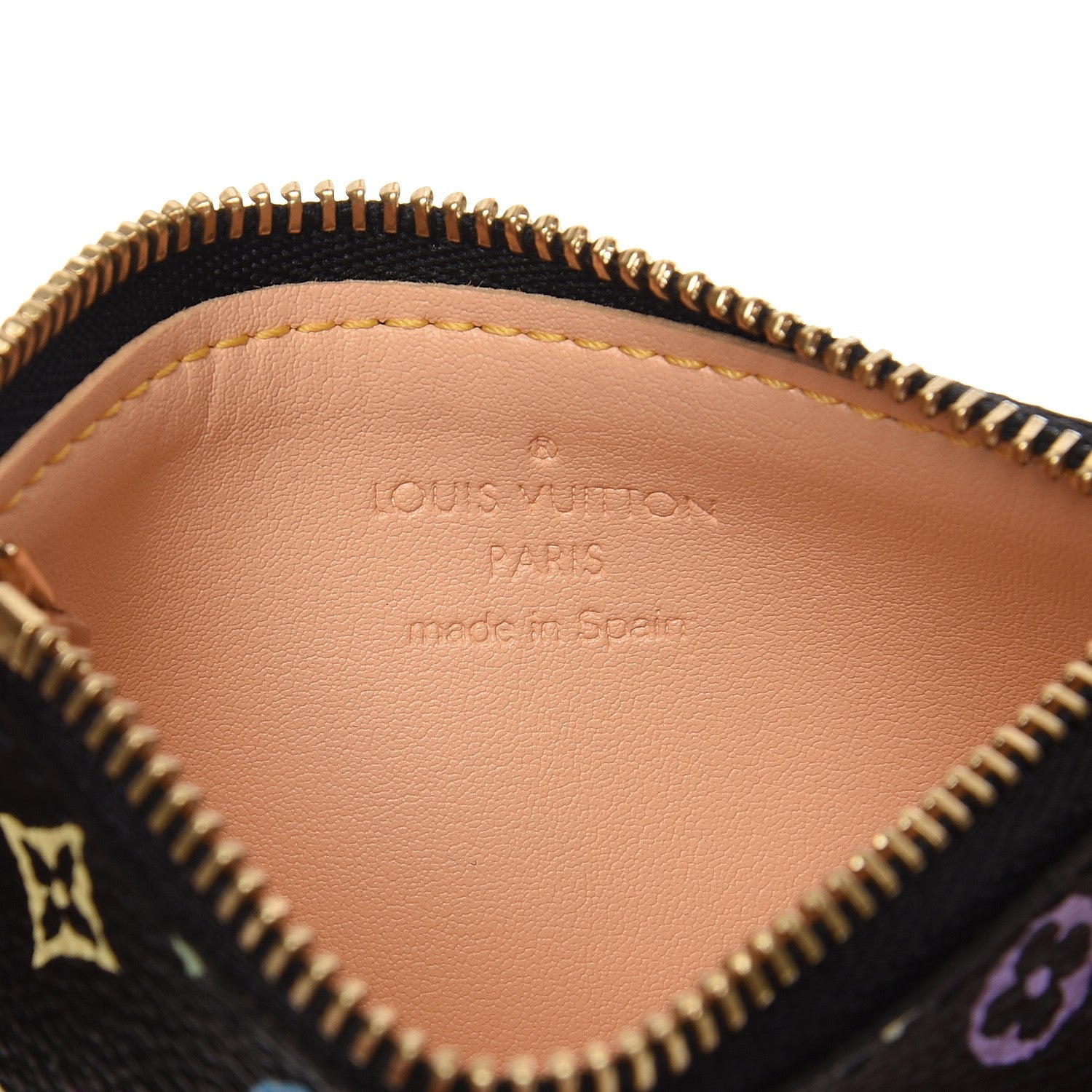 Louis Vuitton Monogram Multicolor Key Pouch Black 6 of 6
