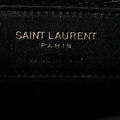 Saint Laurent Grain De Poudre Monogram Cassandre Clutch Black 7 of 11