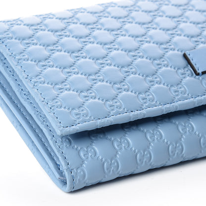 Gucci Soft Microguccissima Continental Wallet Mineral Blue 5 of 12