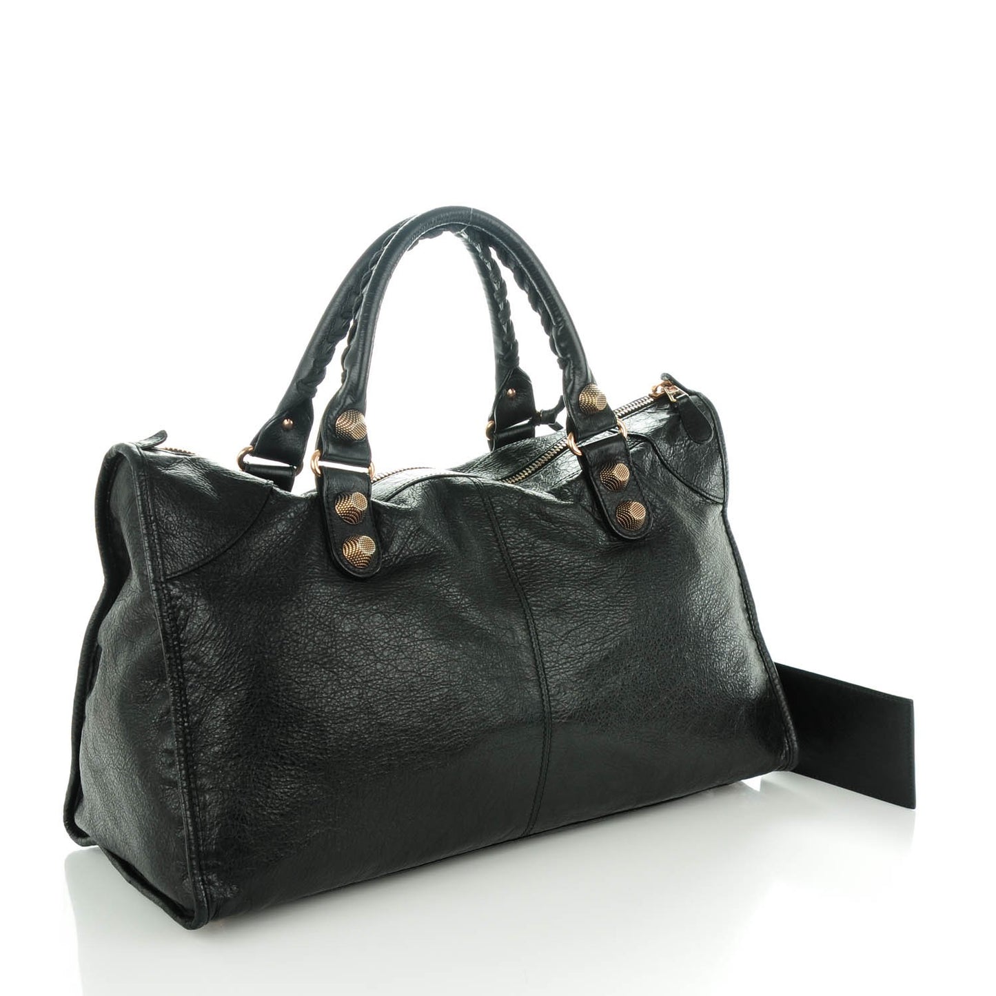 Agneau Giant 21 Rose Gold Hardware Work Black