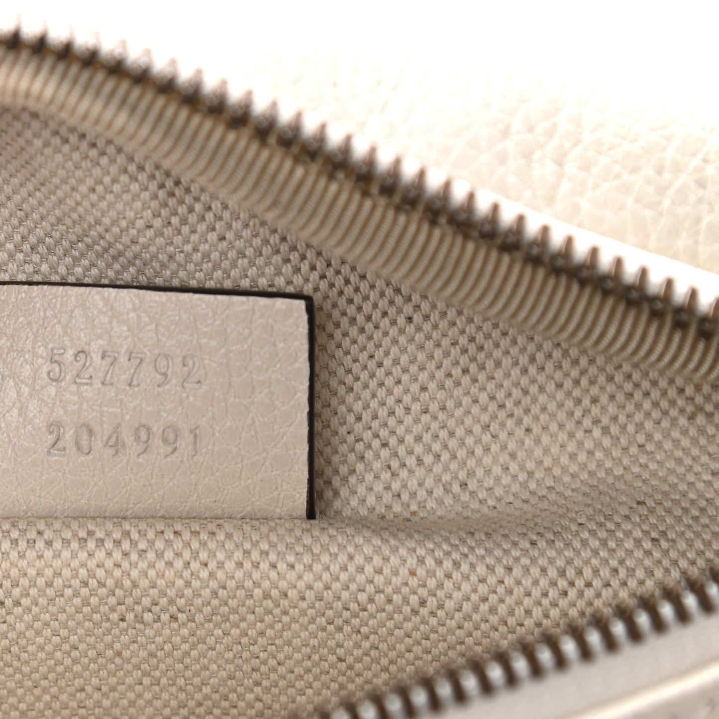 Grained Calfskin Small Logo Belt Bag White