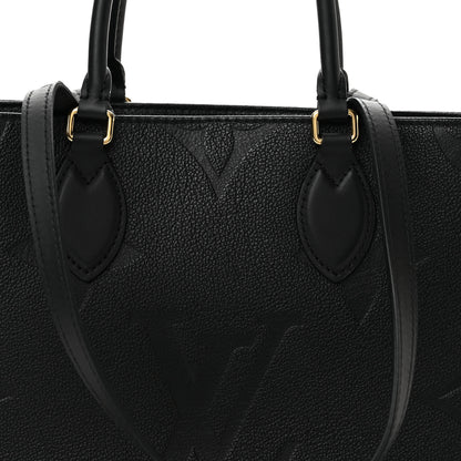 Louis Vuitton Empreinte Monogram Giant Onthego MM Black 7 of 13