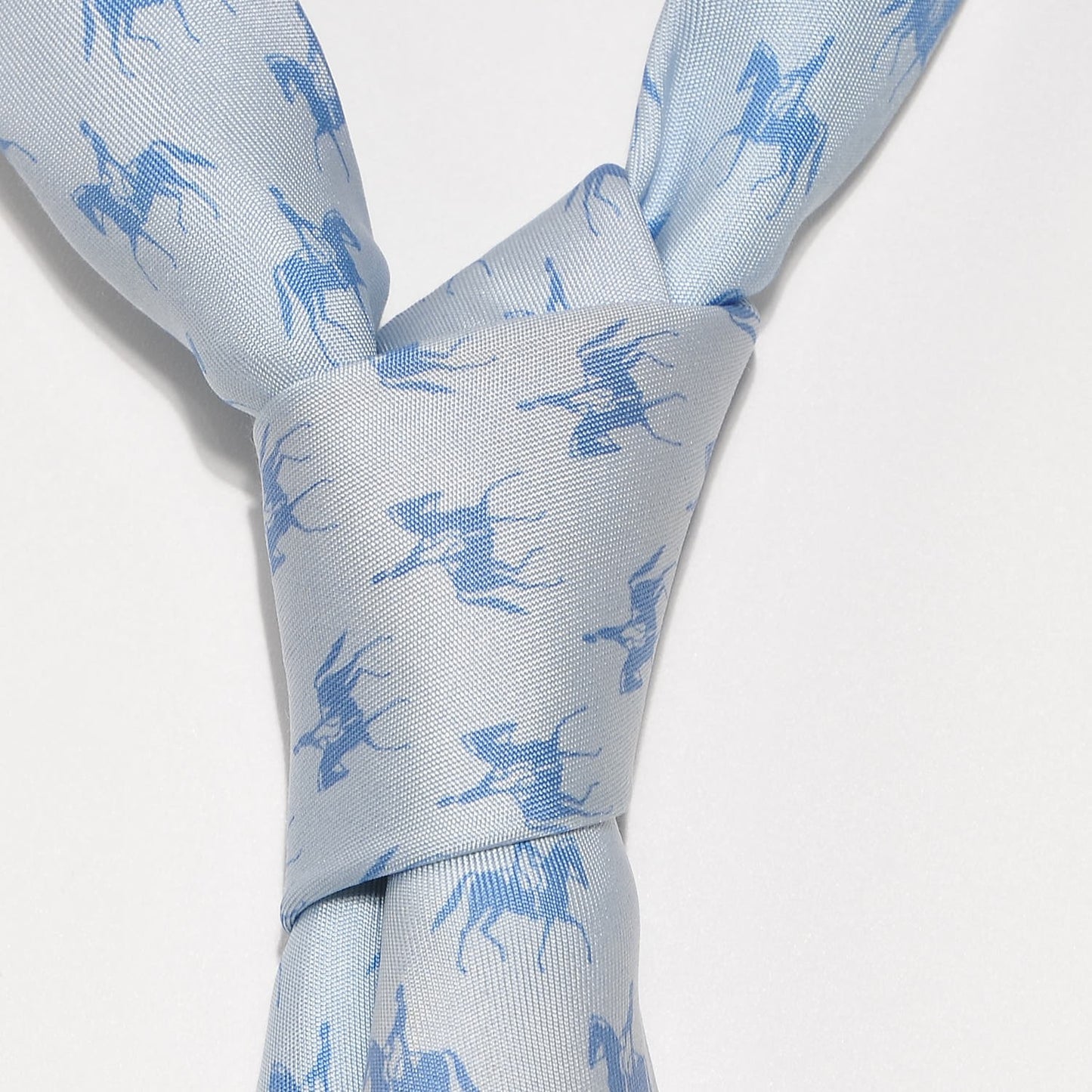 Silk Mens Neck Tie Bleu