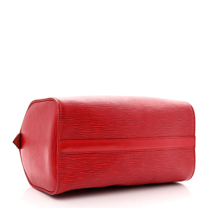 Louis Vuitton Epi Speedy 25 Castillan Red 4 of 11
