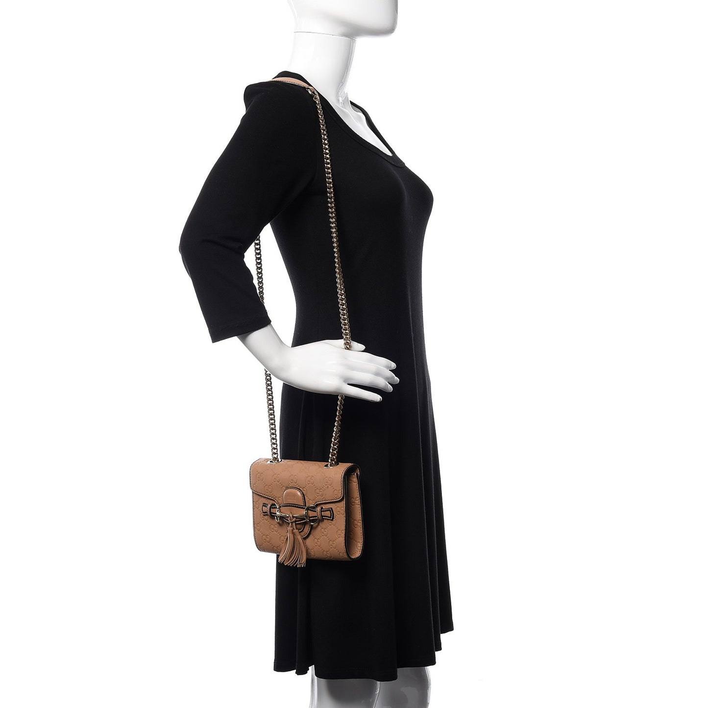 Guccissima Mini Emily Chain Shoulder Bag Camelia