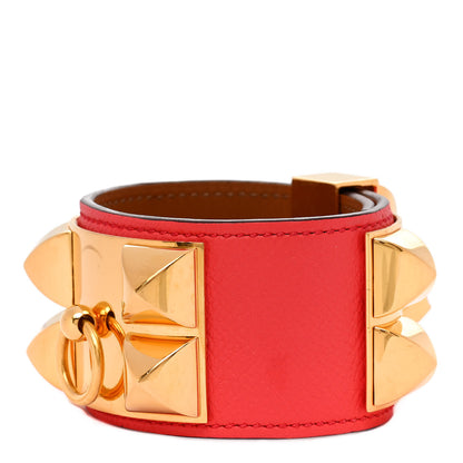 Hermes Epsom Collier de Chien CDC Bracelet S Rose Jaipur 1 of 7