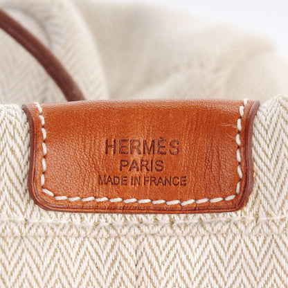 Hermes Canvas Barenia Fourbi 20 PM Pouch Naturel Fauve 6 of 8