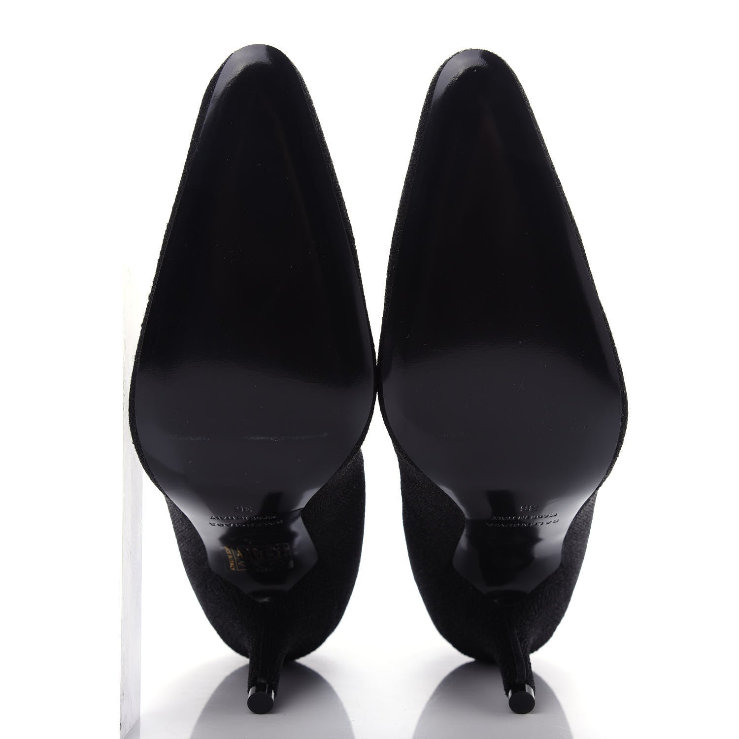 Balenciaga Knit Round Toe Knife Booties 36 Black 6 of 8