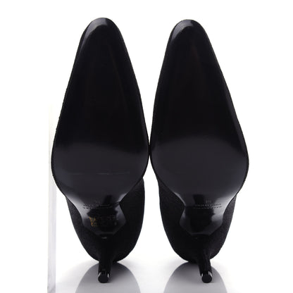 Balenciaga Knit Round Toe Knife Booties 36 Black 6 of 8