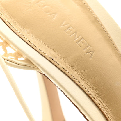 Bottega Veneta Mesh Nappa Stretch Ankle Tie Sandals 40 Toile 8 of 9
