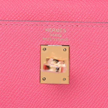 Hermes Epsom Kelly Sellier 25 Rose Azalee 9 of 33