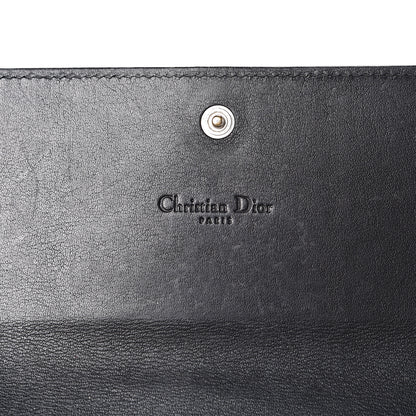 Christian Dior Patent Cannage Rendezvous Wallet Black 5 of 14