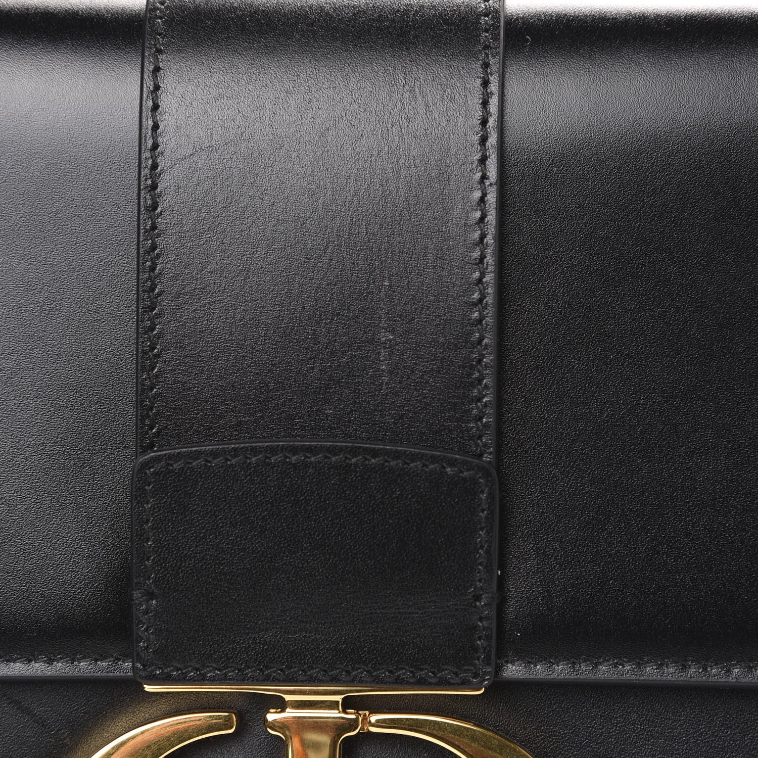 Christian Dior Smooth Calfskin 30 Montaigne Flap Bag Black 10 of 13