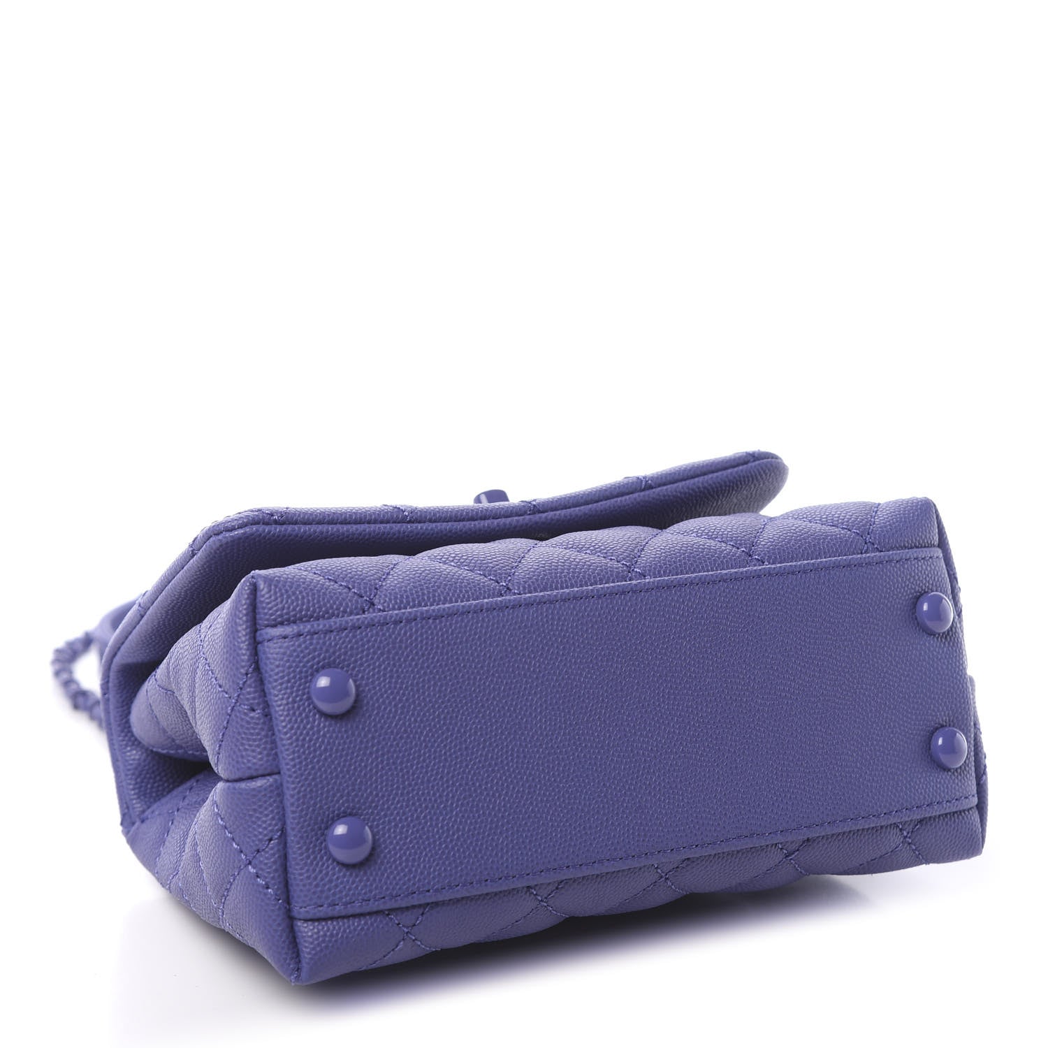 Chanel Caviar Quilted Incognito Extra Mini Coco Handle Flap Blue 4 of 11