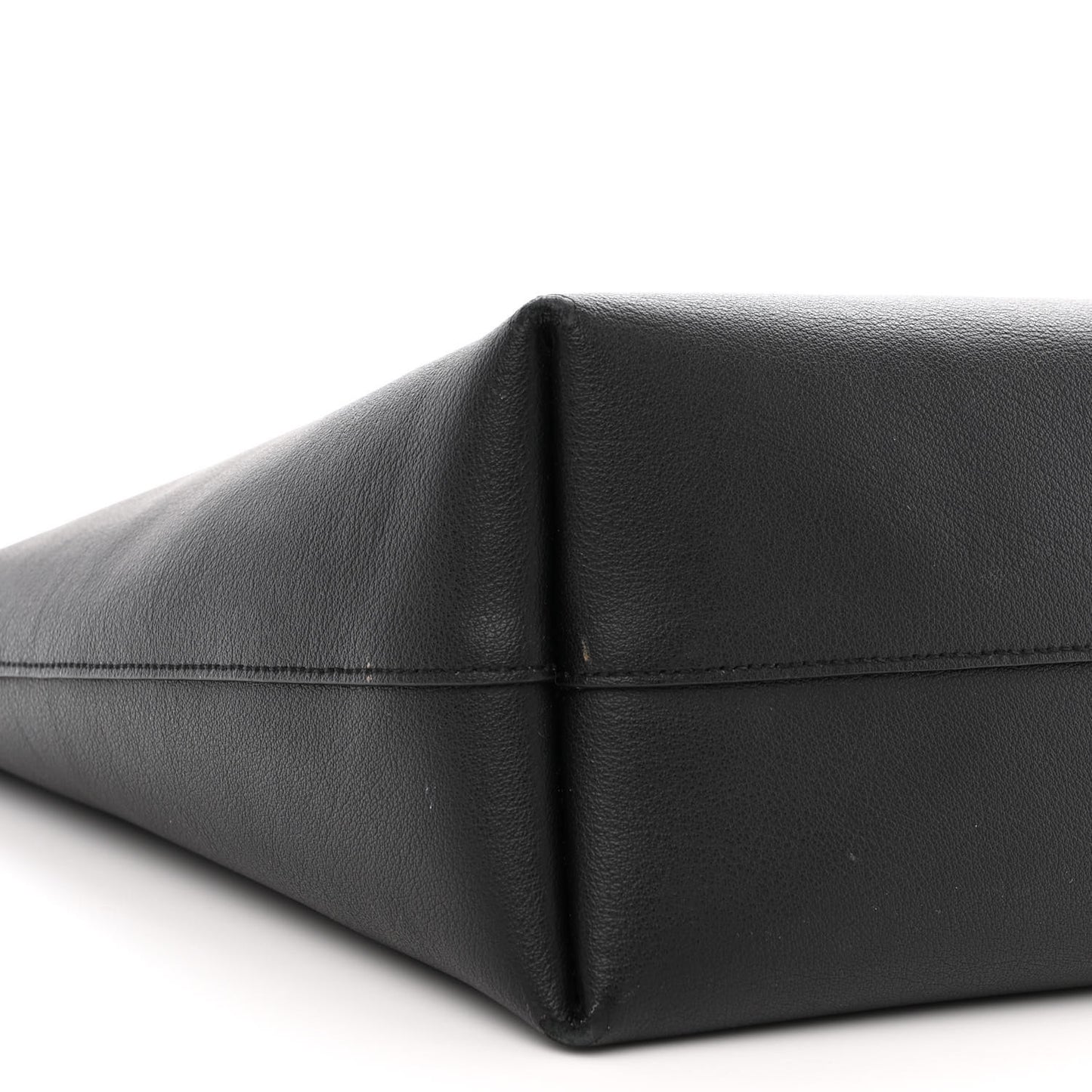 Calfskin Large Shopping Tote Black
