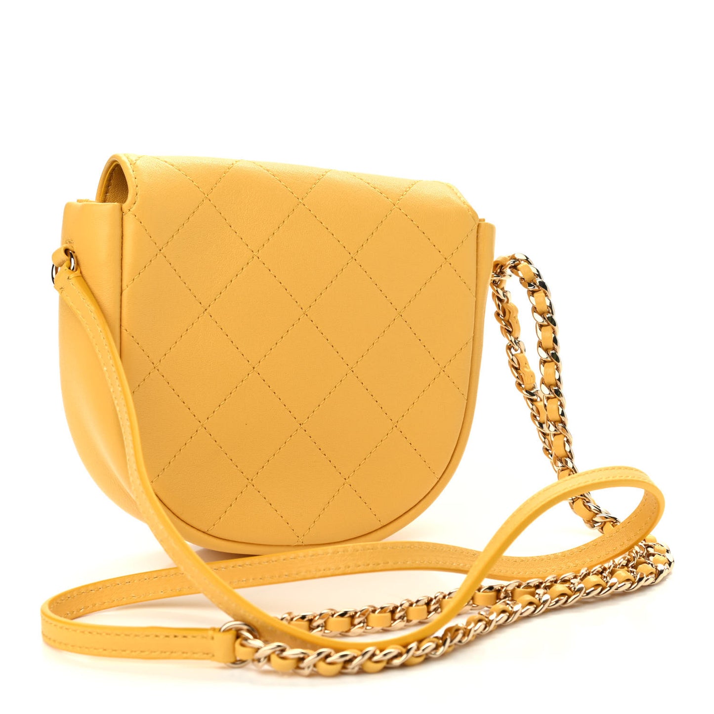 Goatskin Stitched Casual Trip Messenger Flap Yellow