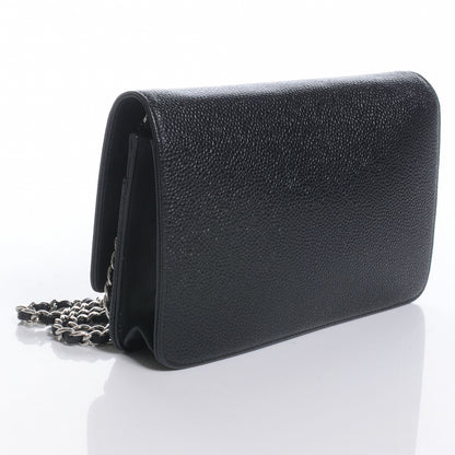 Chanel Caviar Wallet on Chain WOC Black 3 of 9