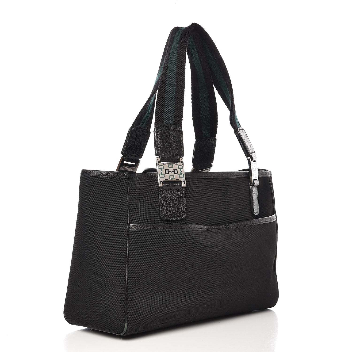 Gucci Canvas Web Tote Bag Black 3 of 10