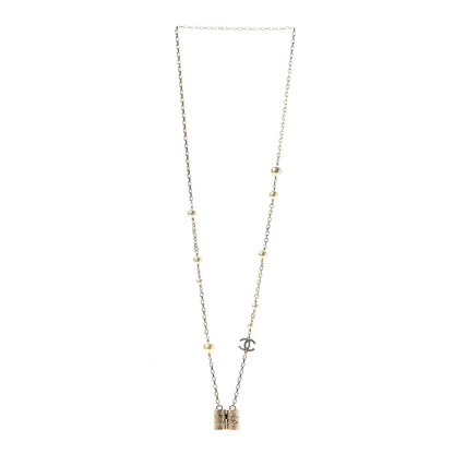Chanel Crystal Pearl Airpod Necklace Gold 3 of 5