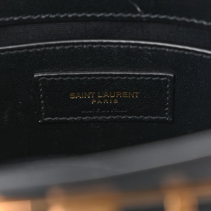 Saint Laurent Smooth Calfskin Manhattan Nano Shopper Tote Black 6 of 14