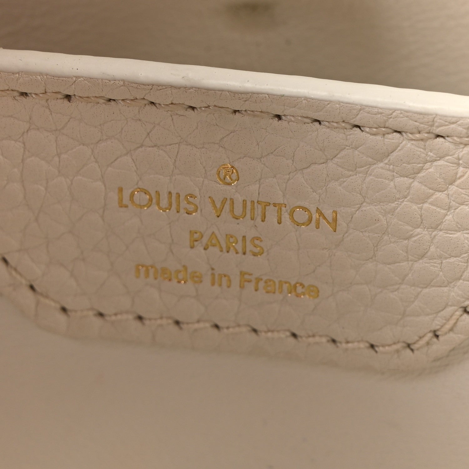 Louis Vuitton Taurillon Capucines BB Blanc Casse 6 of 9