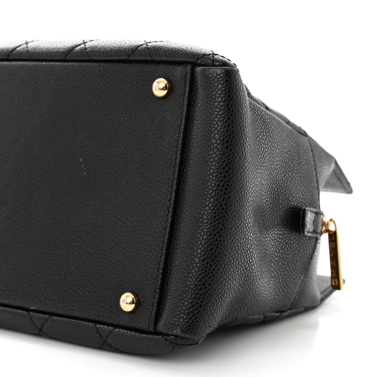 Caviar Quilted Petit Timeless Shopping Tote PTT Black
